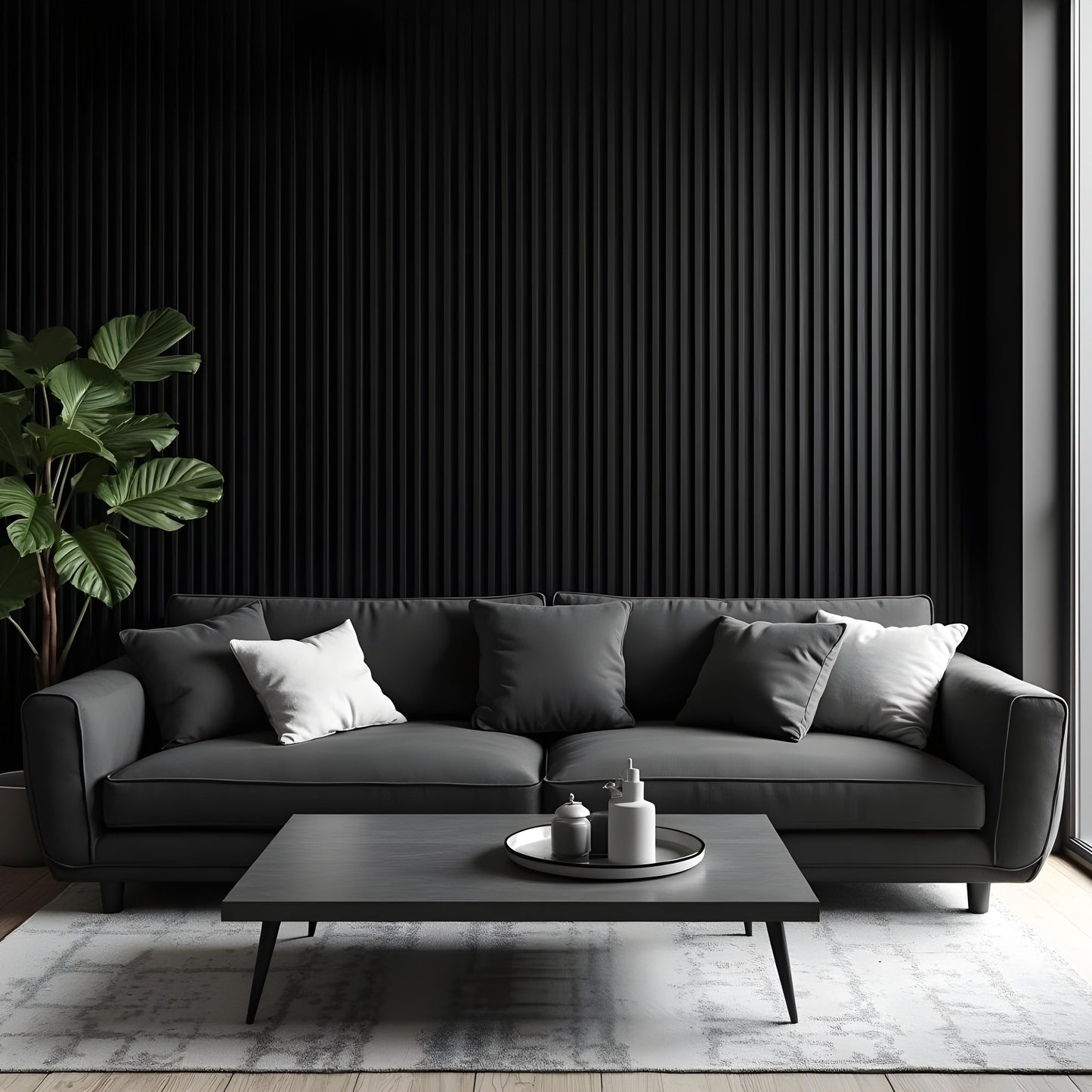 Svart Akustikpanel Premium
