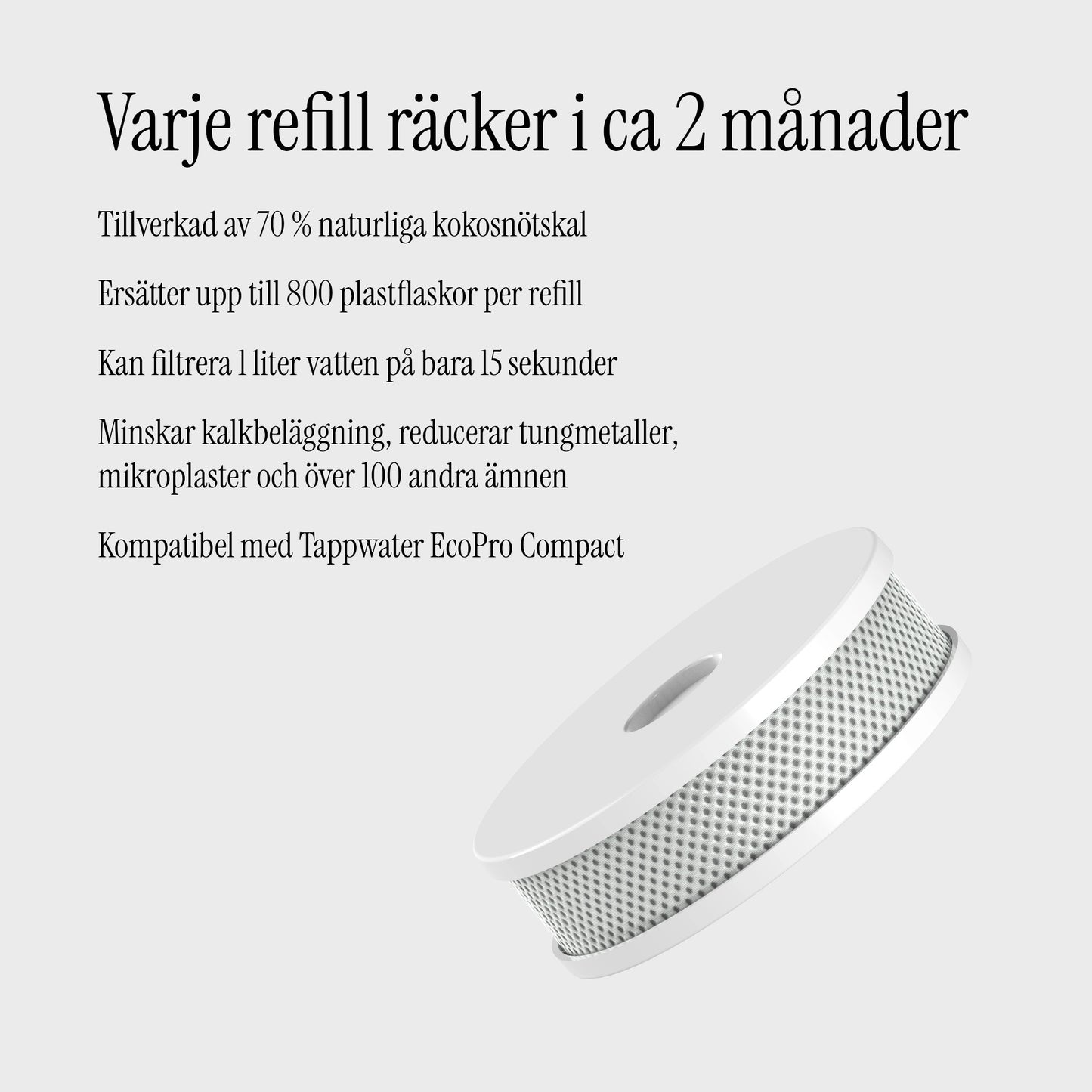 EcoPro Compact krom årspaket vattenfilter till kran